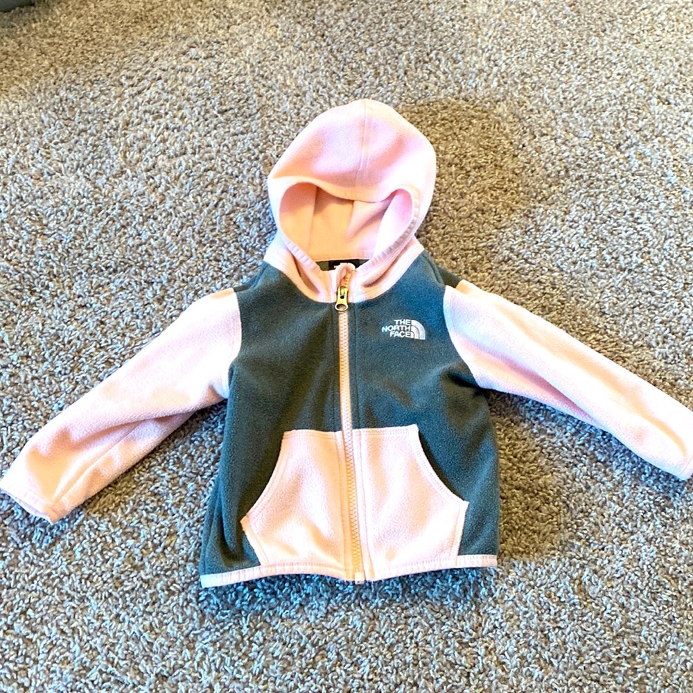 North face fleece zip up